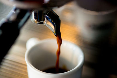 Close-up of coffee maker