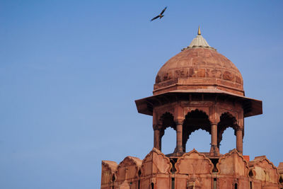 Low angle view of building against clear sky