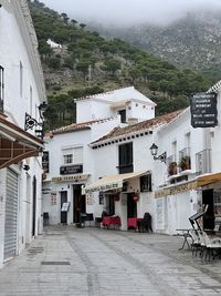 Street amidst buildings in town