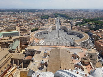 Aerial view of a vatican city