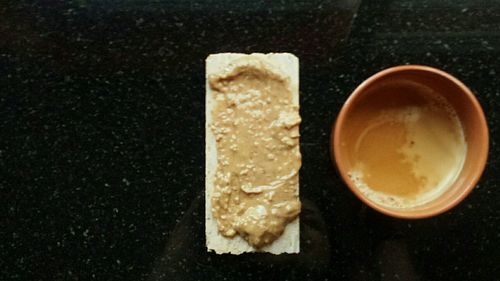 Close-up of food on table