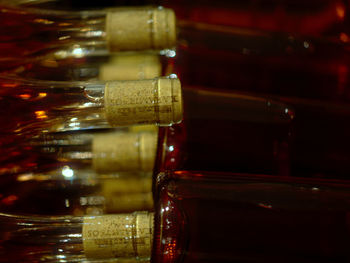 Close-up of wine glass on table