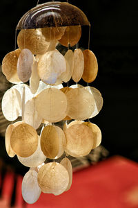 Close up of electric lamp