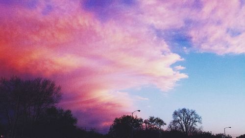 Low angle view of cloudy sky