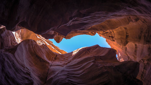 Rock formation in cave