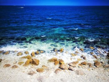 Close-up of sea against sky