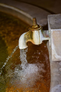 Close-up of water fountain