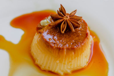 Close-up of cake in plate