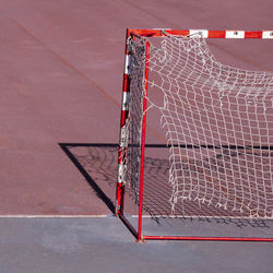 Close-up of basketball hoop