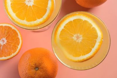 Close-up of oranges on table