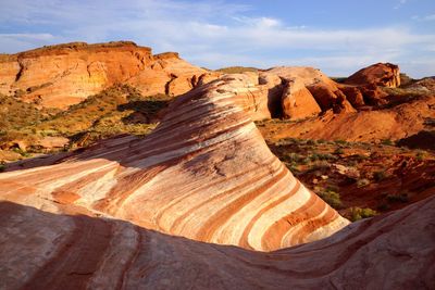 Rock formations in a desert