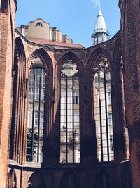 Low angle view of building against sky