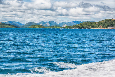 Scenic view of sea against sky