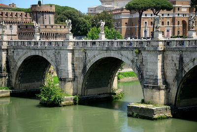 Castel sant' angelo  also known as hadrian's mausoleum, located on the right bank of the tiber 