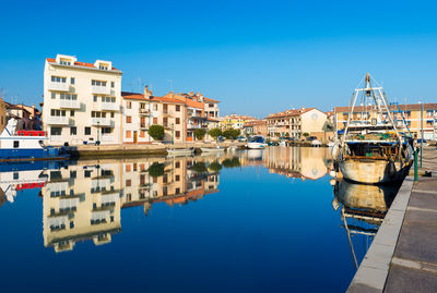 Boats in harbor