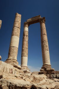 Low angle view of historical building against sky