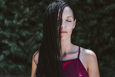 Portrait of a beautiful young woman