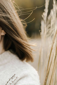 Young stylish woman on a sunny day in autumn