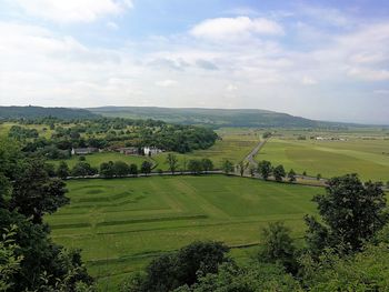 Scenic view of landscape against sky