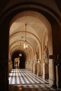 Empty corridor of building