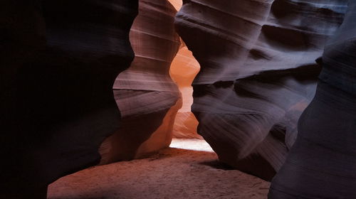 Candle shaped rock  formations in canyon 