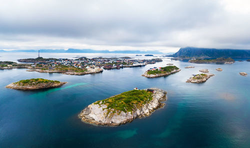 Aerial view of sea