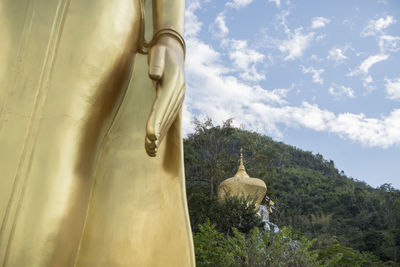 Panoramic view of temple against sky