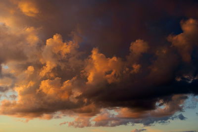 Low angle view of cloudy sky