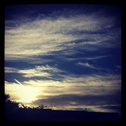 Low angle view of cloudy sky