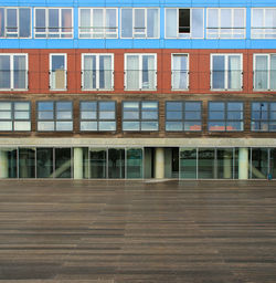 Facade of modern residential building