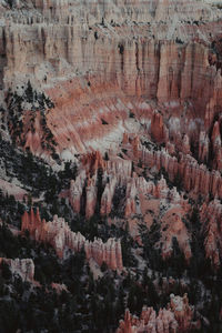 Full frame shot of rock formations