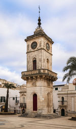 Low angle view of historic building against sky