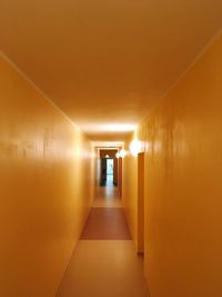 Empty corridor of building