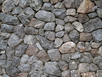 Macro shot of stone wall