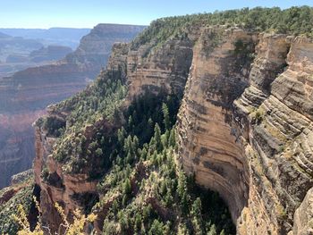 Panoramic view of rock formations