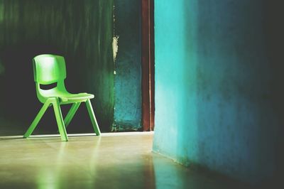 Close-up of empty wooden wall