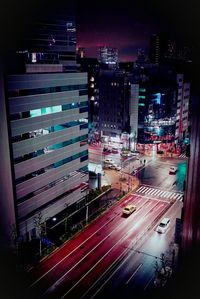 City street at night