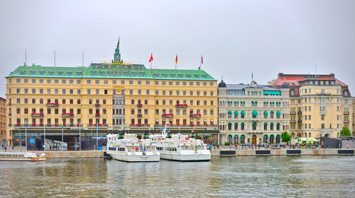The grand hotel, stockholm, sweden, europe during the day in summer