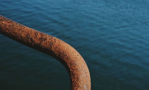 Close-up of rusty metal structure