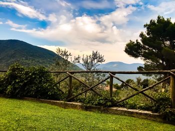 Scenic view of landscape against sky