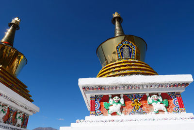 Low angle view of traditional building against sky