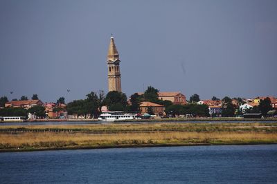 View of buildings against sky in city