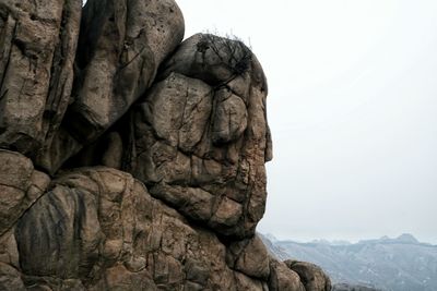 Close-up of rocky mountain