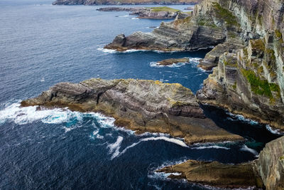 Rock formations by sea