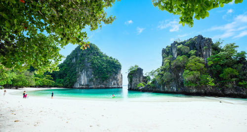 Panoramic view of sea against sky