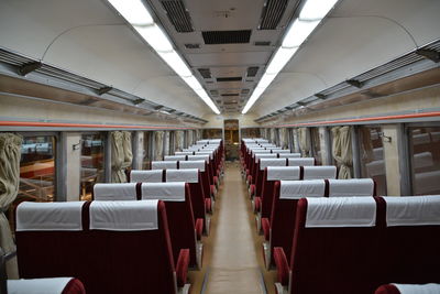 Interior of train