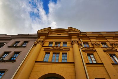 Low angle view of building against sky