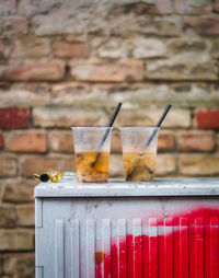 Close-up of drink on table