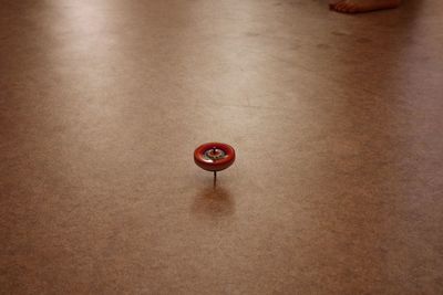 Close-up of red wall