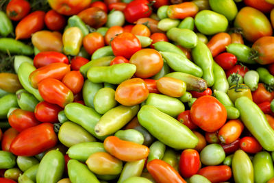 Full frame shot of vegetables for sale at market